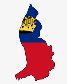 Clip Art Peru Flag - Map And Flag Of Liechtenstein, HD Png Download, Transparent PNG