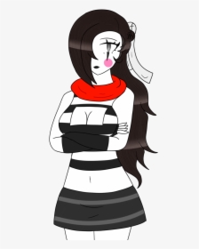 Ninja Tf By Control - Drawing Girl Mime, HD Png Download, Transparent PNG