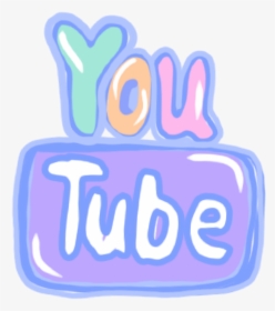 #youtube #logo #handpainted #cute #colorful - Pastel Transparent Youtube Logo, HD Png Download, Transparent PNG