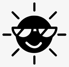 Cool Sunny Summer Sun - Disco Ball Vector Black And White, HD Png Download, Transparent PNG