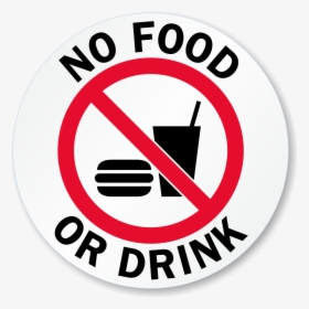No Food Or Drink Glass Door Decal - Food And Drinks Allowed Sign, HD Png Download, Transparent PNG