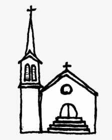 Chapel Png Black And White - Church No Background, Transparent Png, Transparent PNG