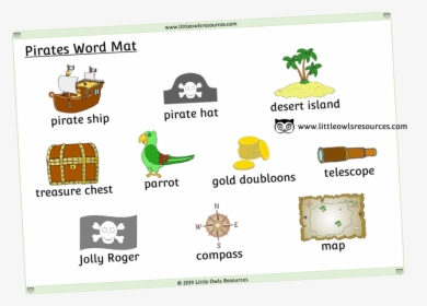 Pirates Word Mat - Illustration, HD Png Download, Transparent PNG