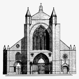 Church 5 Clip Arts - Christiani Church Black And White, HD Png Download, Transparent PNG