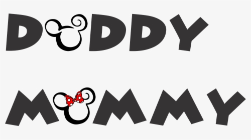Daddy Mommy Mickey - Mommy Daddy Png, Transparent Png, Transparent PNG