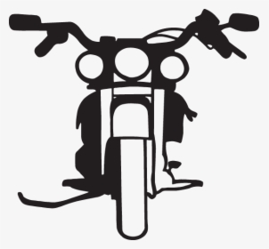 Clip Art Motorcycle Front View - Front View Motorcycle Decal, HD Png Download, Transparent PNG