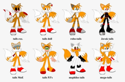 Transparent Tails Sprite Png - Tails And Tails Doll, Png Download, Transparent PNG