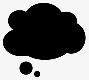 Thought Bubble Silhouette, HD Png Download, Transparent PNG