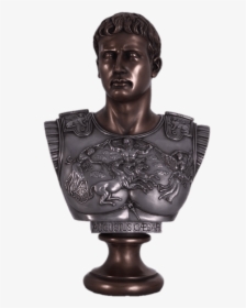 Caesar Augustus Bronze Bust - Resin Bust Augustus Caesar, HD Png Download, Transparent PNG