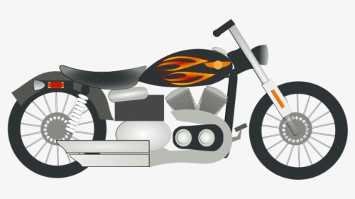 Motorbike Clipart - Motorbike Png Cartoon, Transparent Png, Transparent PNG