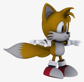 Download Zip Archive - Sonic Generations Classic Tails Model, HD Png Download, Transparent PNG