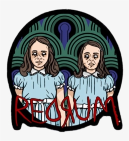 #stickergang #redrum #the #shining #creepy #twins #axe - Cartoon, HD Png Download, Transparent PNG