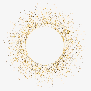 Gold Glitter Circle Png Page - Glitter Golden Circle Png, Transparent Png, Transparent PNG