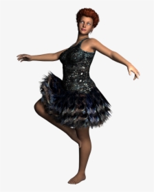 Dancer, 3d, Model, Render, Woman, Dress, Female, Young - 3d Model Dancer, HD Png Download, Transparent PNG