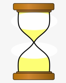 Yellow,line,hourglass - Sand Clock Clip Art, HD Png Download, Transparent PNG