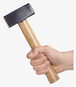 Hand Holding Three Isolated - Hammer In Hand Png, Transparent Png, Transparent PNG