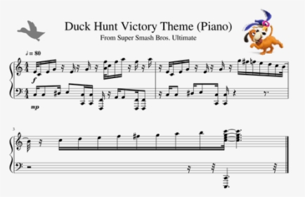 Duck Hunt Theme Sheet Music, HD Png Download, Transparent PNG