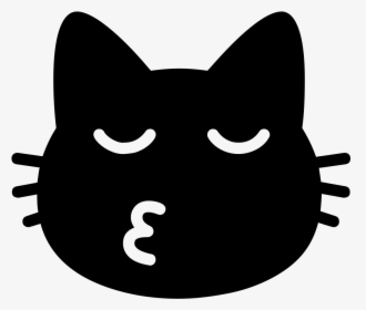 Android Black Cat Emoji, HD Png Download, Transparent PNG