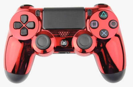 Red Chrome Playstation 4 Controller , Png Download - Game Controller, Transparent Png, Transparent PNG