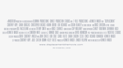 Movie Credits Png - Movie Credits Png White, Transparent Png, Transparent PNG