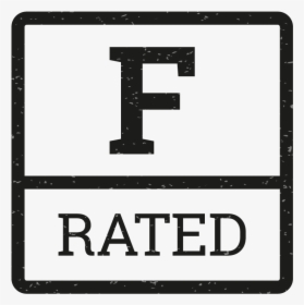 F - F-rating, HD Png Download, Transparent PNG