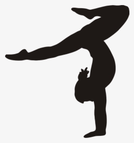 Download Gymnastics Png Photo - Black And White Gymnastic Clipart, Transparent Png, Transparent PNG