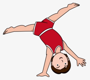 Gymnastics Tumbling Danasrij Top Clipart Clipart - Do A Cartwheel Clipart, HD Png Download, Transparent PNG
