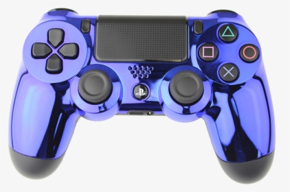 Blue Chrome Rapid Fire Playstation 4 Controller , Png - Game Controller, Transparent Png, Transparent PNG