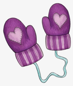 Mittens Mitten Snowman Clip Art Baby Toddler Gloves - Cute Mittens Clipart, HD Png Download, Transparent PNG