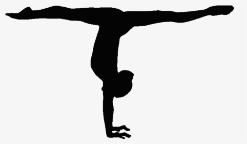 Gymnastics Handstand Balance Beam Split Sport - Gymnast Silhouette Split Handstand, HD Png Download, Transparent PNG