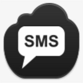 Text Message Icon Black - Facebook, HD Png Download, Transparent PNG