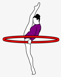 Gymnastics Rhythmic Hoop Icons - Beneficios De La Gimnasia Ritmica, HD Png Download, Transparent PNG