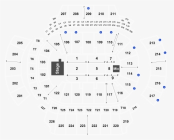Row Seat Number State Farm Arena Atlanta Seating Chart, HD Png Download, Transparent PNG