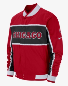 Nike Nba Chicago Bulls Courtside Icon Jacket - Nike Chicago Bulls Bomber Jacket, HD Png Download, Transparent PNG