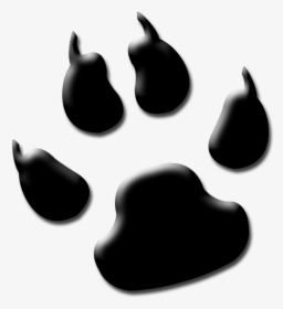 Wolf Claw Clipart - Black Lion Paw Print, HD Png Download, Transparent PNG
