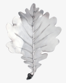 Pewter White Oak Leaf Plate - Earrings, HD Png Download, Transparent PNG