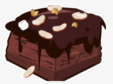 Brownie Chocolate Dessert Free - Chocolate Brownie Clipart Brownie, HD Png Download, Transparent PNG