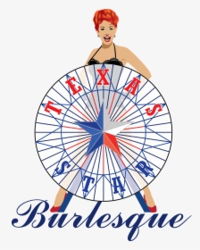Texas Star Burlesque Logo - Red Hair, HD Png Download, Transparent PNG
