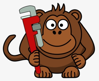 Monkey With A Spanner, HD Png Download, Transparent PNG