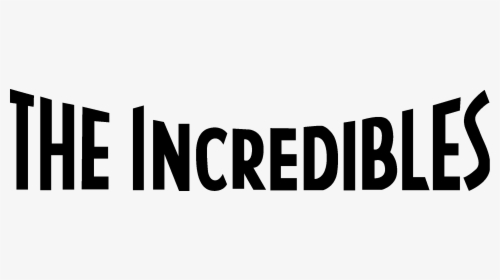 Black And White The Incredibles Logo, HD Png Download, Transparent PNG