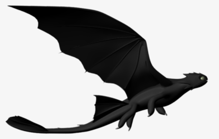 Dragonside - Train Your Dragon Toothless Side View, HD Png Download, Transparent PNG