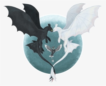 Night Fury And Light Fury Heart, HD Png Download, Transparent PNG