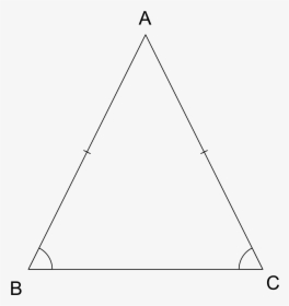 Triangulo Isósceles Teorema - Triangle, HD Png Download, Transparent PNG