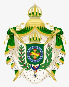 Grand Imperial Arms Of Brazil - Coat Of Arms Empire Of Brazil, HD Png Download, Transparent PNG