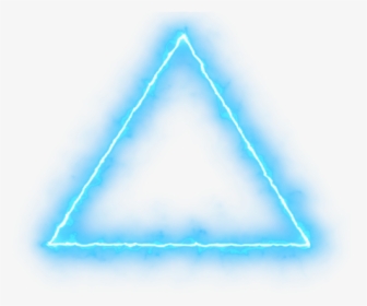 Triangulo Azul Neon Freetoedit - Effect Png For Picsart, Transparent Png, Transparent PNG