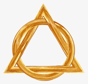 Santa, Trinidad, Triángulo, Círculo, Oro, Religión - Symbol Trojúhelník V Kruhu, HD Png Download, Transparent PNG