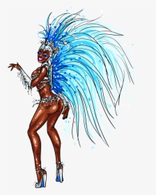 Brazilian Carnival Carnival In Rio De Janeiro Illustration - Clipart Brazilian Carnival Dancer, HD Png Download, Transparent PNG