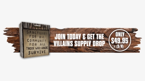 The Walking Dead Supply Drop Subscription Box - Plank, HD Png Download, Transparent PNG