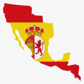 Flag Map Of Viceroyality Of New Spain - Mexico Flag Map, HD Png Download, Transparent PNG