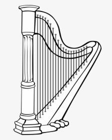 Harp Clipart Black And White, HD Png Download, Transparent PNG